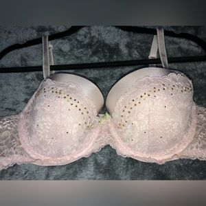 ✨GLITTERY BABY PINK VS BRA!!✨